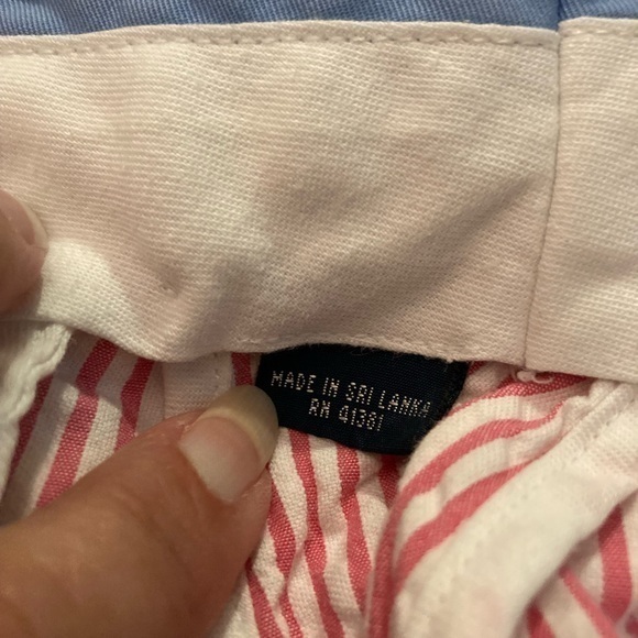 Polo Golf Ralph Lauren Men’s Seersucker Shorts Preppy Pink White Size 34 - Picture 6 of 9